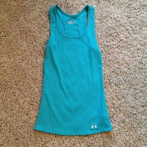 Aqua Under Armour Heat Gear Tank