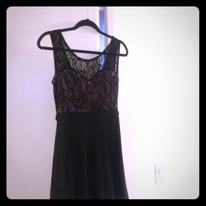 Lace top dress