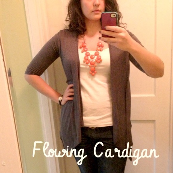 SOLD in bundle!!!!!Flowing Cardigan Gray