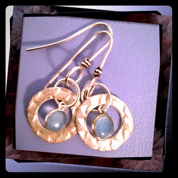 Genuine Aquamarine Earrings