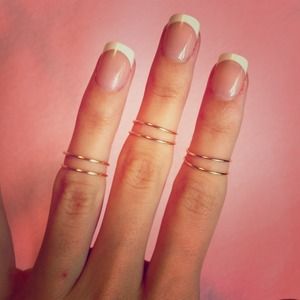 Handmade spiral stackable midi knuckle gold rings