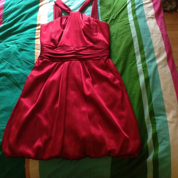 Red formal dress
