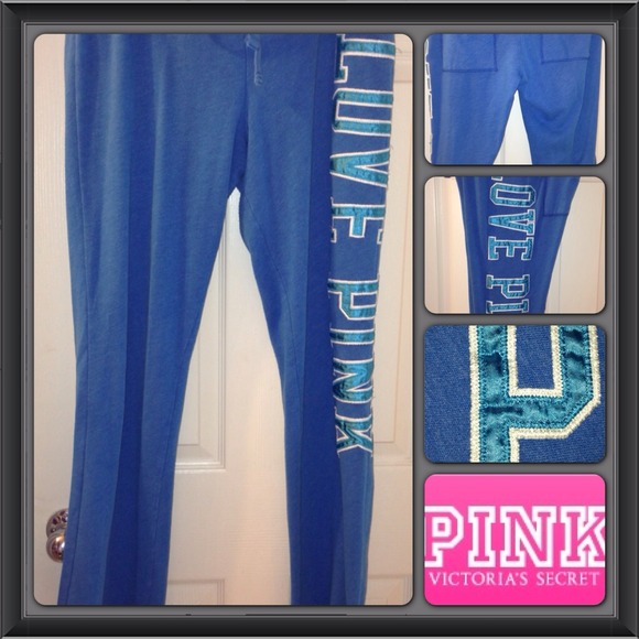 Blue,"pink" sweats