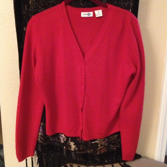 Red button cardigan. SOLD IN BUNDLE