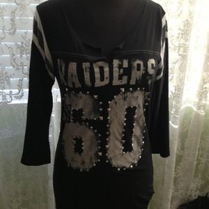 Raiders, bling "pink" tee