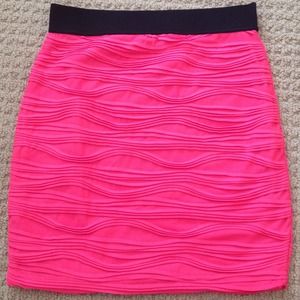 Forever 21 Neon Pink Pencil Skirt