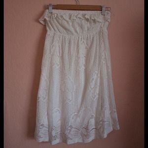 White lace dress