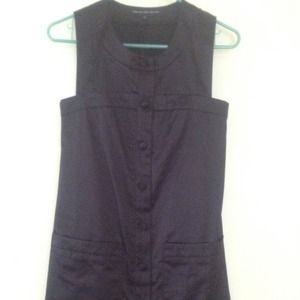Navy, button up dress by French Connection