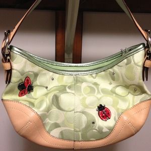Coach green ladybug purse. Limited Edition
