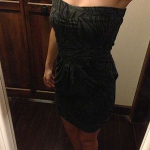 Billabong Animal Print Strapless Dress