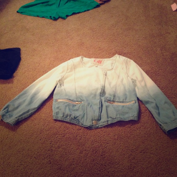 🚫Sold in bundle🚫Ombré jean jacket shirt
