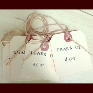 Wedding hankie tags