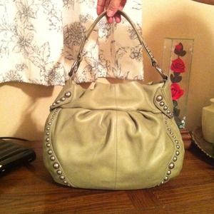 100% authentic B Makowsky green purse with studs