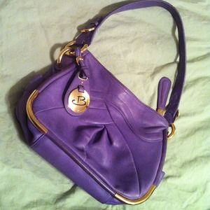100% authentic B Makowsky purple purse