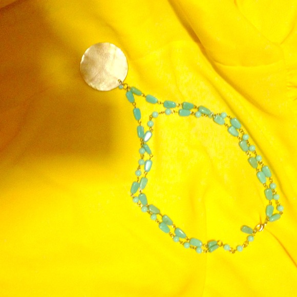 Necklace turquoise and mother of pearl