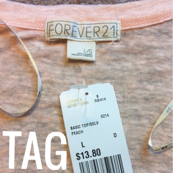 Peach sheer top - Picture 3 of 4