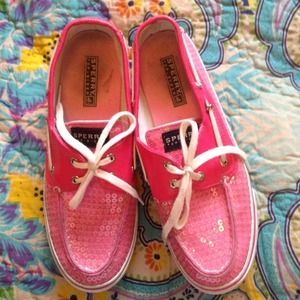 Pink Sperry Top Siders