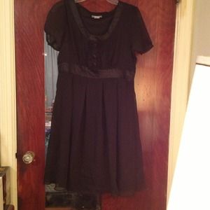 Adorable Black Sheer Baby Doll Dress