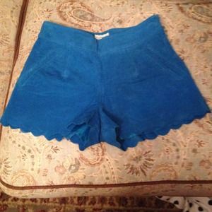 🌟🌟price reduced🌟🌟Blue suede shorts!!