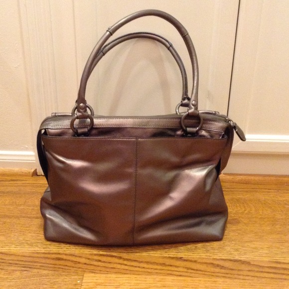Sold in bundle NWOT Coach pewter satchel - Picture 3 of 4