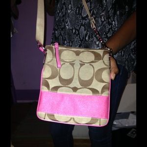 Authentic Coach cross body bag