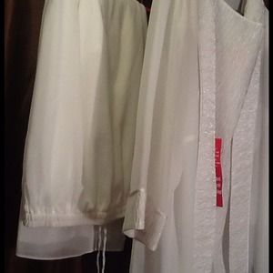 Cream pantsuit. Brand New.