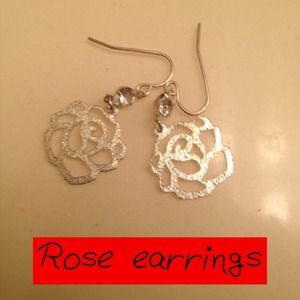 Rose earrings