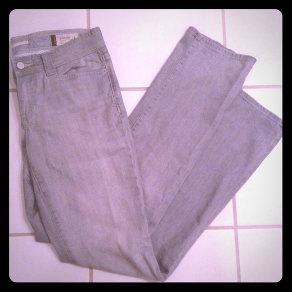 GAP Light Grey Straight Jeans, Women's 4