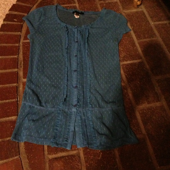 REDUCED!!! Express- Sheer Blouse - Picture 2 of 3