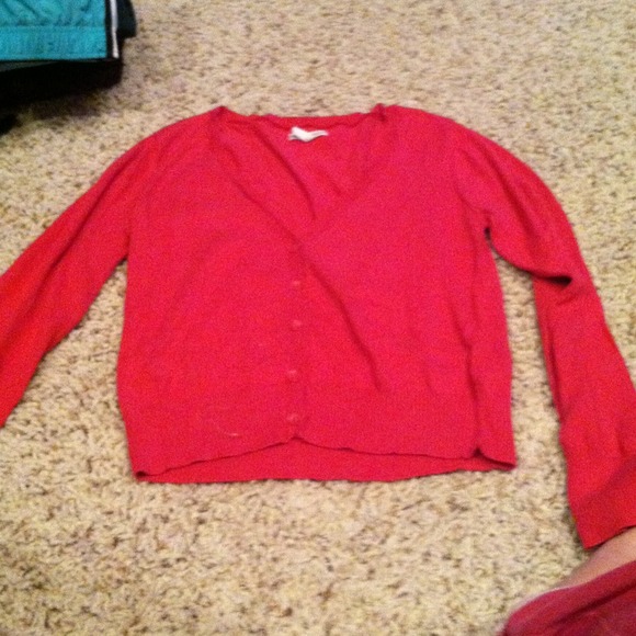 Hot pink Aeropostale cardigan