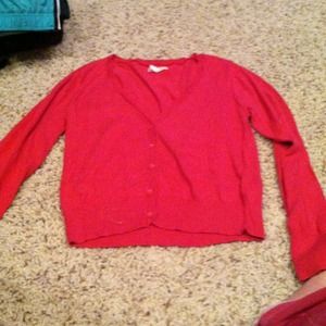 Hot pink Aeropostale cardigan