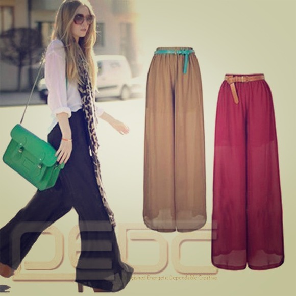 ✨TRADED @jmenchaca83✨ Chiffon Wide Leg Pants