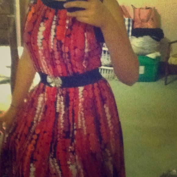 Loose fitting polka dot dress