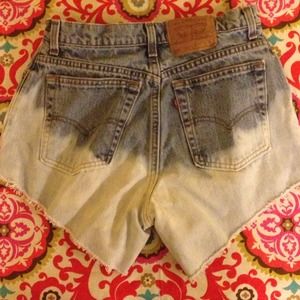 Levi's High Waist Denim Shorts