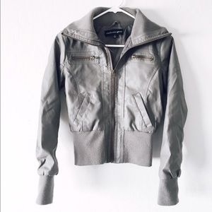 Faux leather jacket