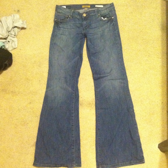 See Thru Soul retro flare jeans