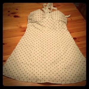 Sundress Size 11. White and lime