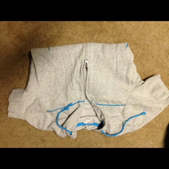 Old navy front zip, hooded, sweatshirt material