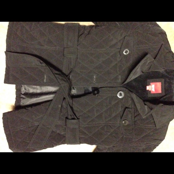 Quilted black jacket, sz M