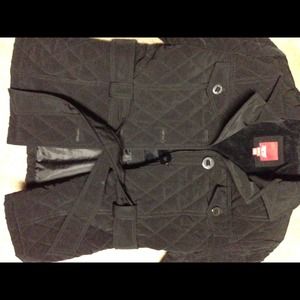 Quilted black jacket, sz M