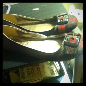 Plaid flats
