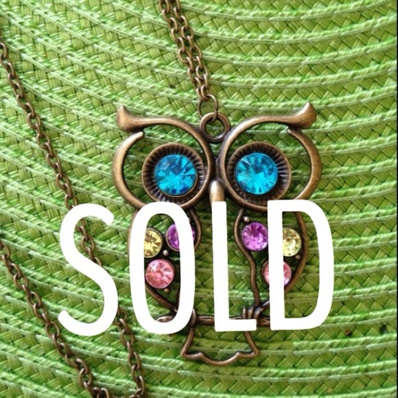 ❗Sold❗Beautiful NWOT Owl Pendant Necklace