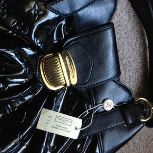 Louis Vuitton black and gold bag
