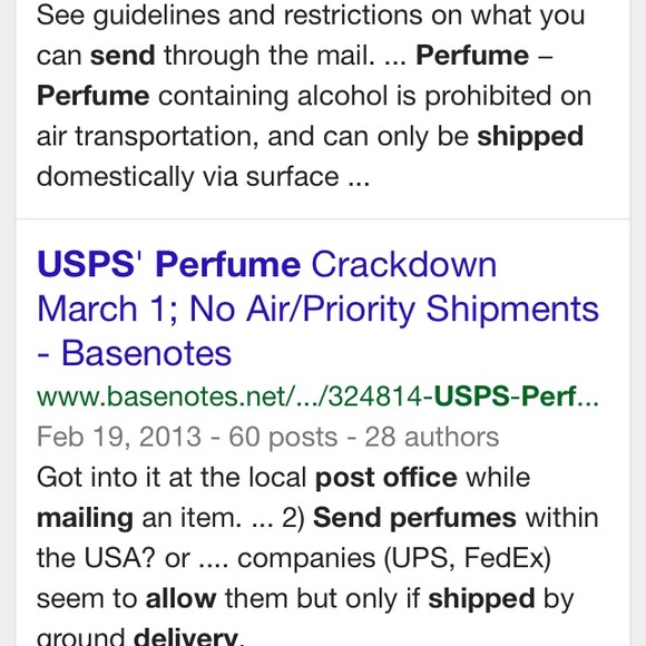 PERFUMES can't be shipped..unless ground mail.. - Picture 2 of 4