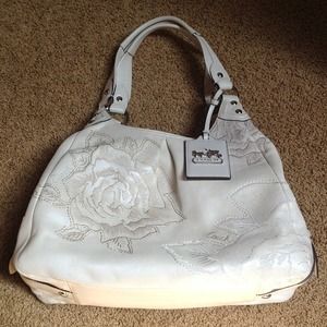 LIMITED EDITION embroidered Coach Bag.