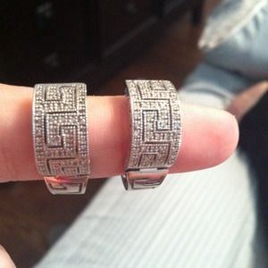 Greek Key Diamond Earrings