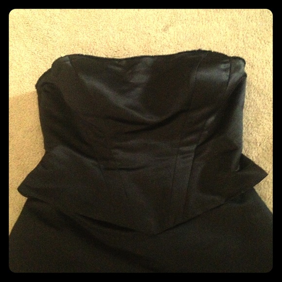 2 piece black evening gown by Bill Levkoff