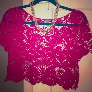 Charlotte Russe crochet top