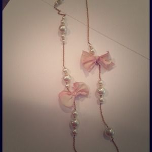 ⚡⚡REDUCED!!⚡⚡J.Crew PINK BOW necklace