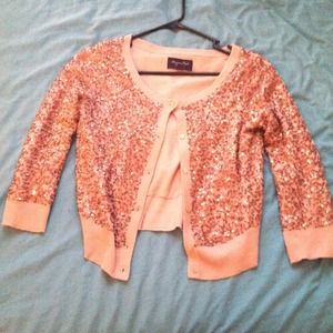 *HOLD* NWOT American Eagle crop sequin cardigan